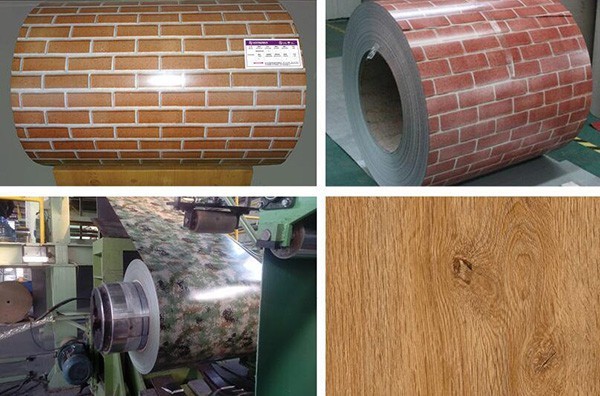 Printed steel plate