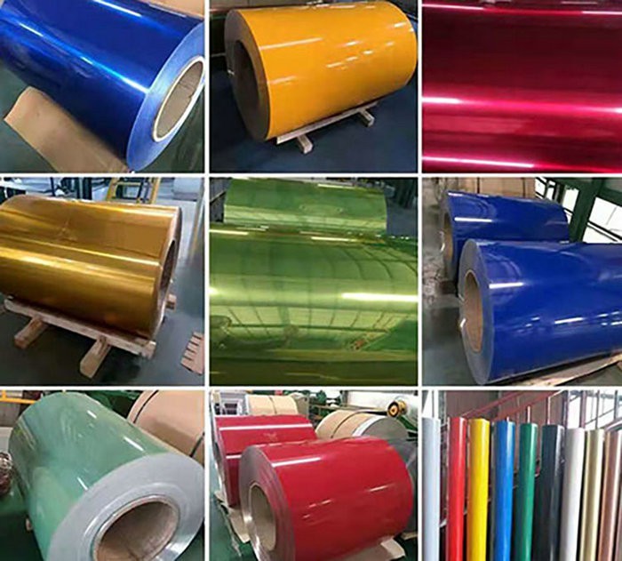 Gold color steel plate
