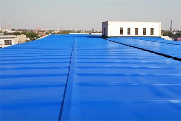Galvanized metal roof